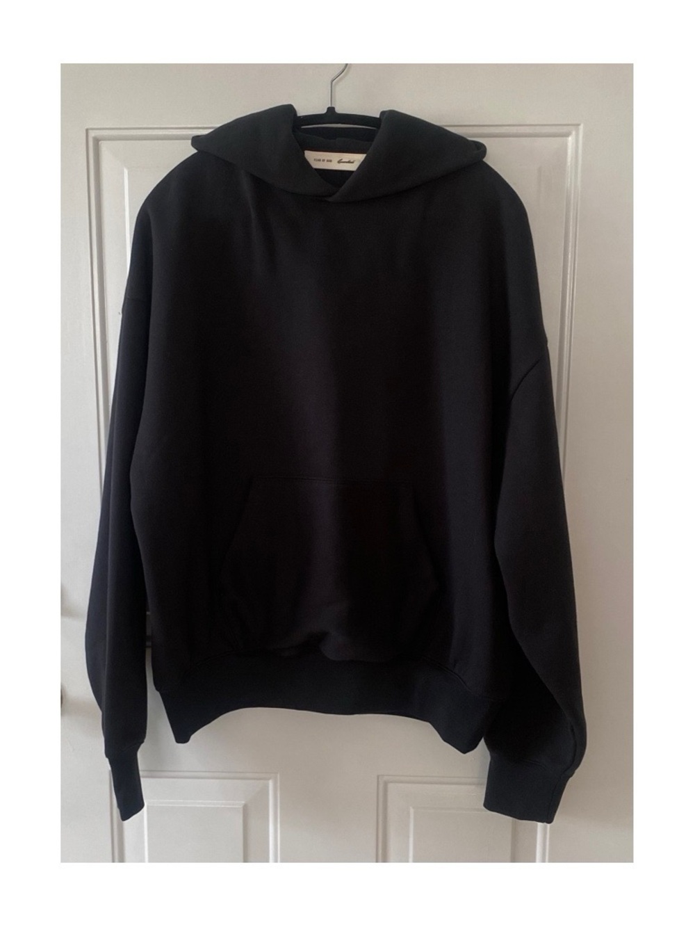 Fear of God FOG Essentials Back Logo Pullover Hoodie - Black - Size M